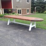 Custom built outdoor dining table.